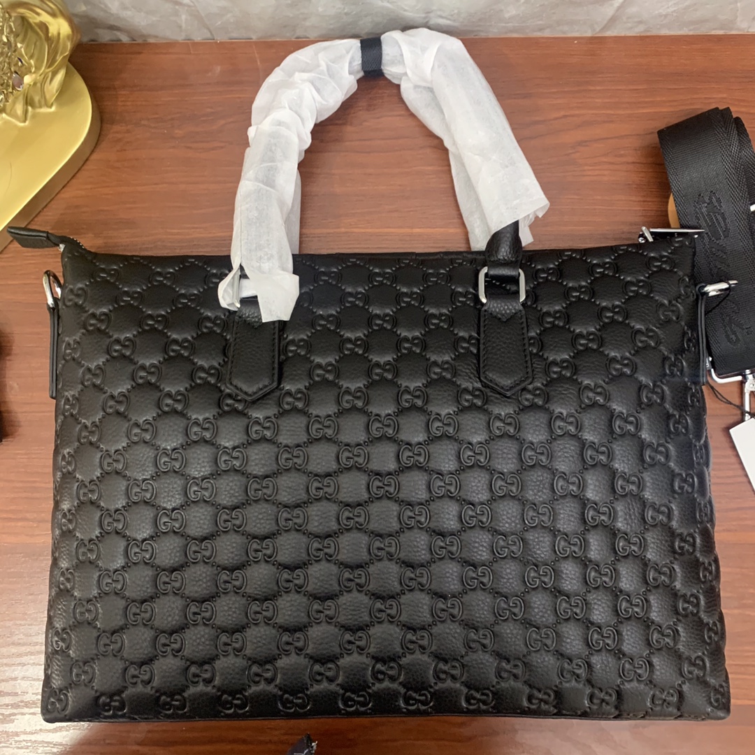 [TOP] GUCCI Men's Briefcases 29×39×6.5 cm - Black