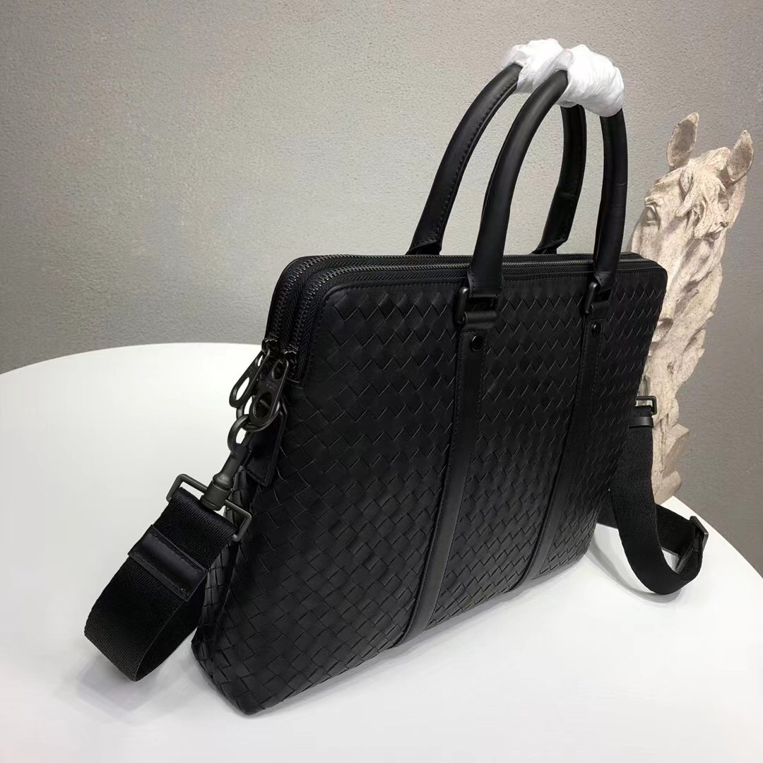 [TOP] Bottega Veneta BV Men's Briefcases - Black