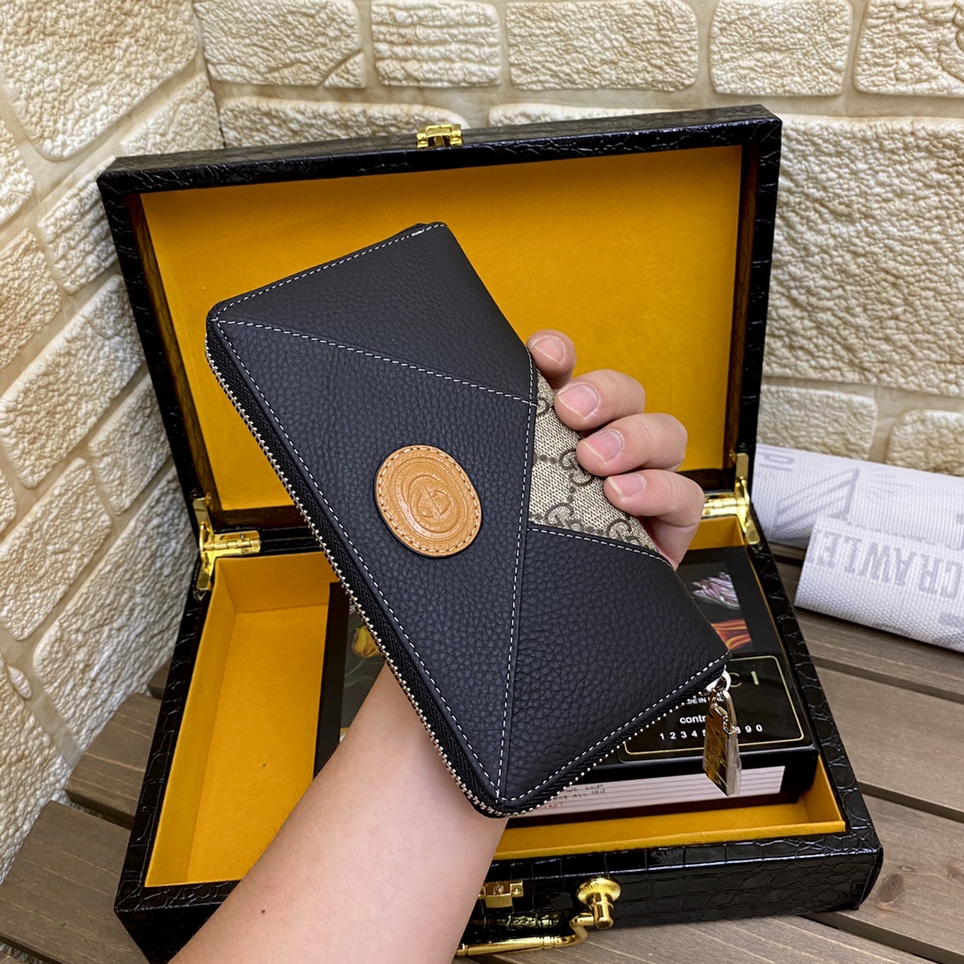 [TOP] GUCCI Men's Wallet - Black