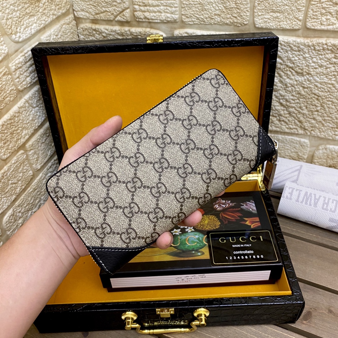 [TOP] GUCCI Men's Wallet - Black