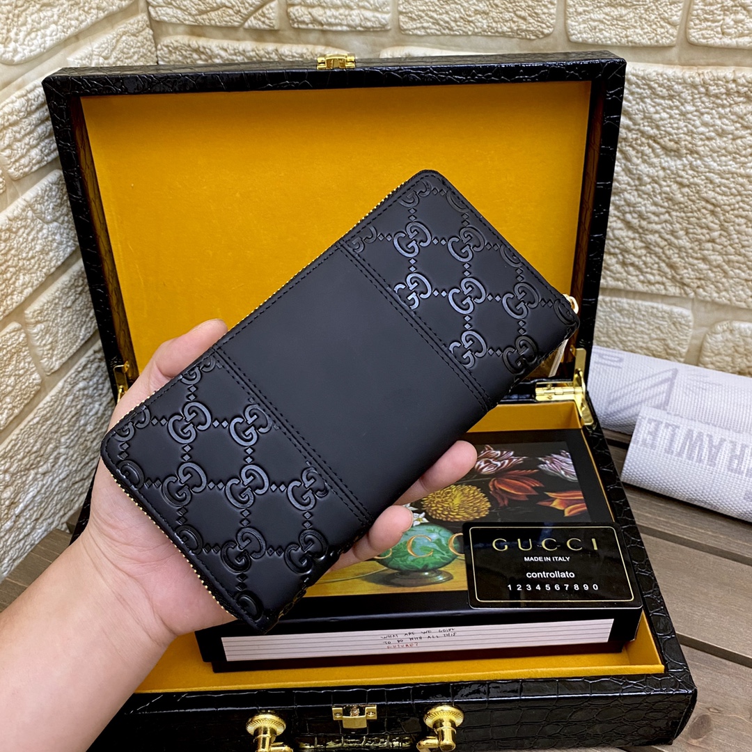 [TOP] GUCCI Men's Wallet - Black
