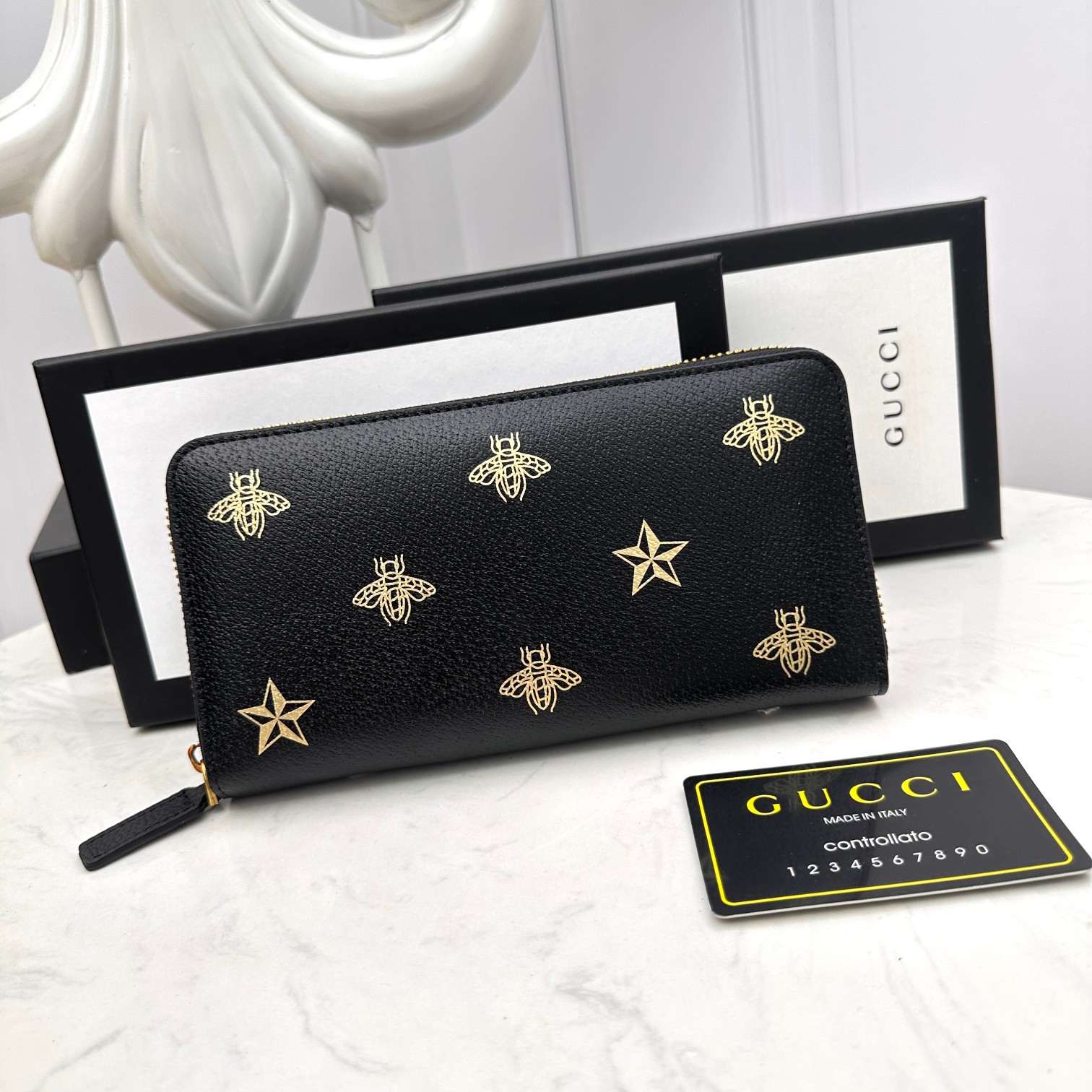 [TOP] GUCCI Men's Wallet - Black