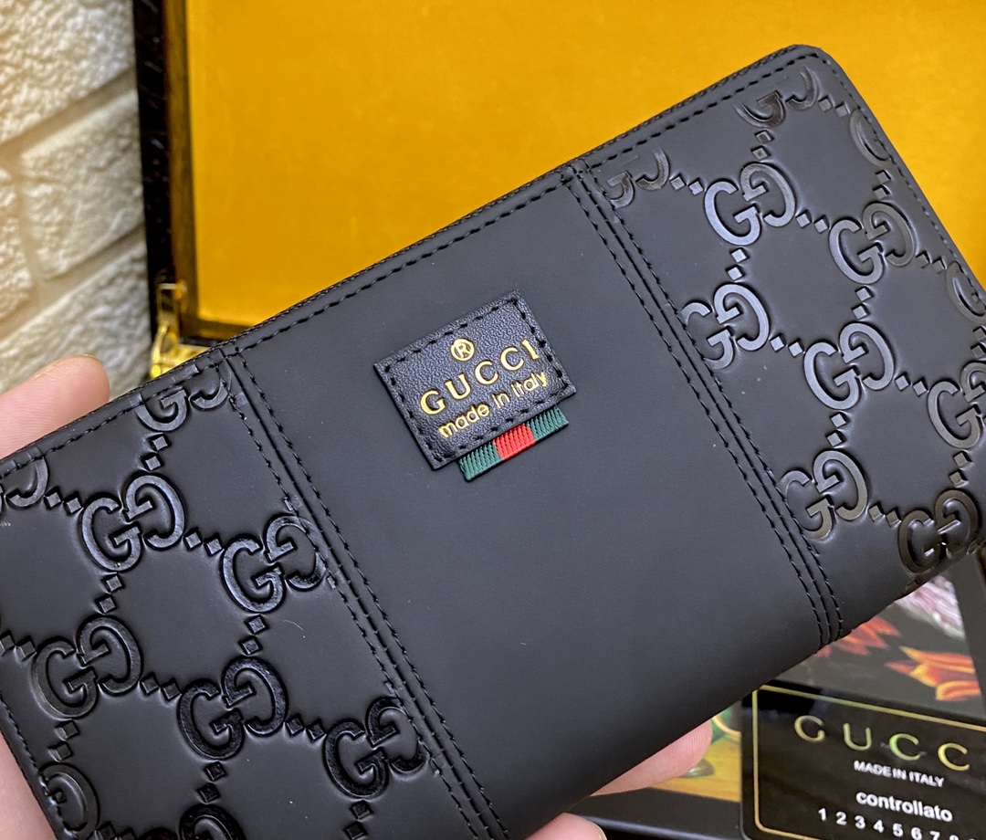 [TOP] GUCCI Men's Wallet - Black