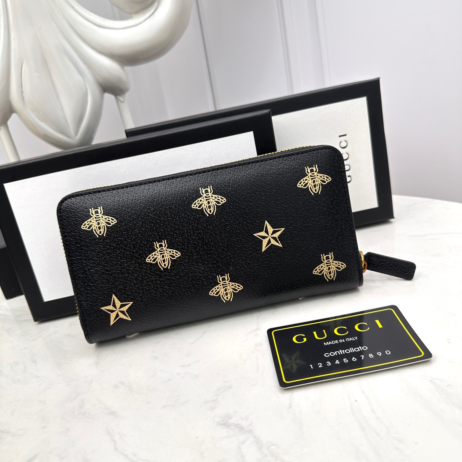 [TOP] GUCCI Men's Wallet - Black