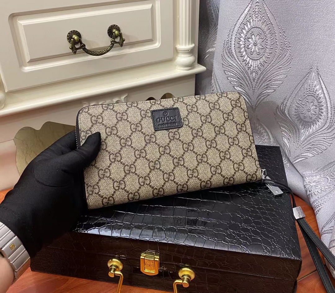 [TOP] GUCCI Men's Wallet - Brown