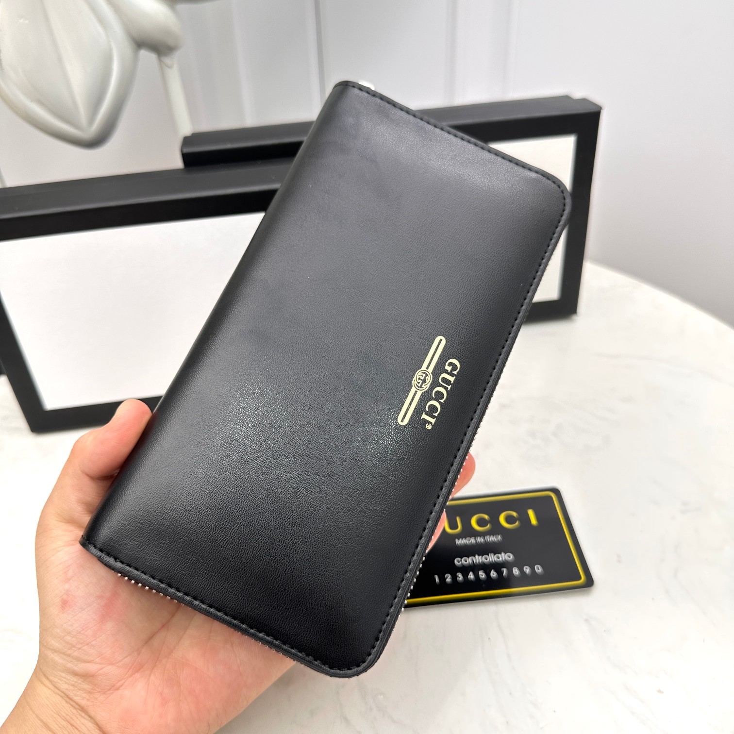 [TOP] GUCCI Men's Wallet - Black