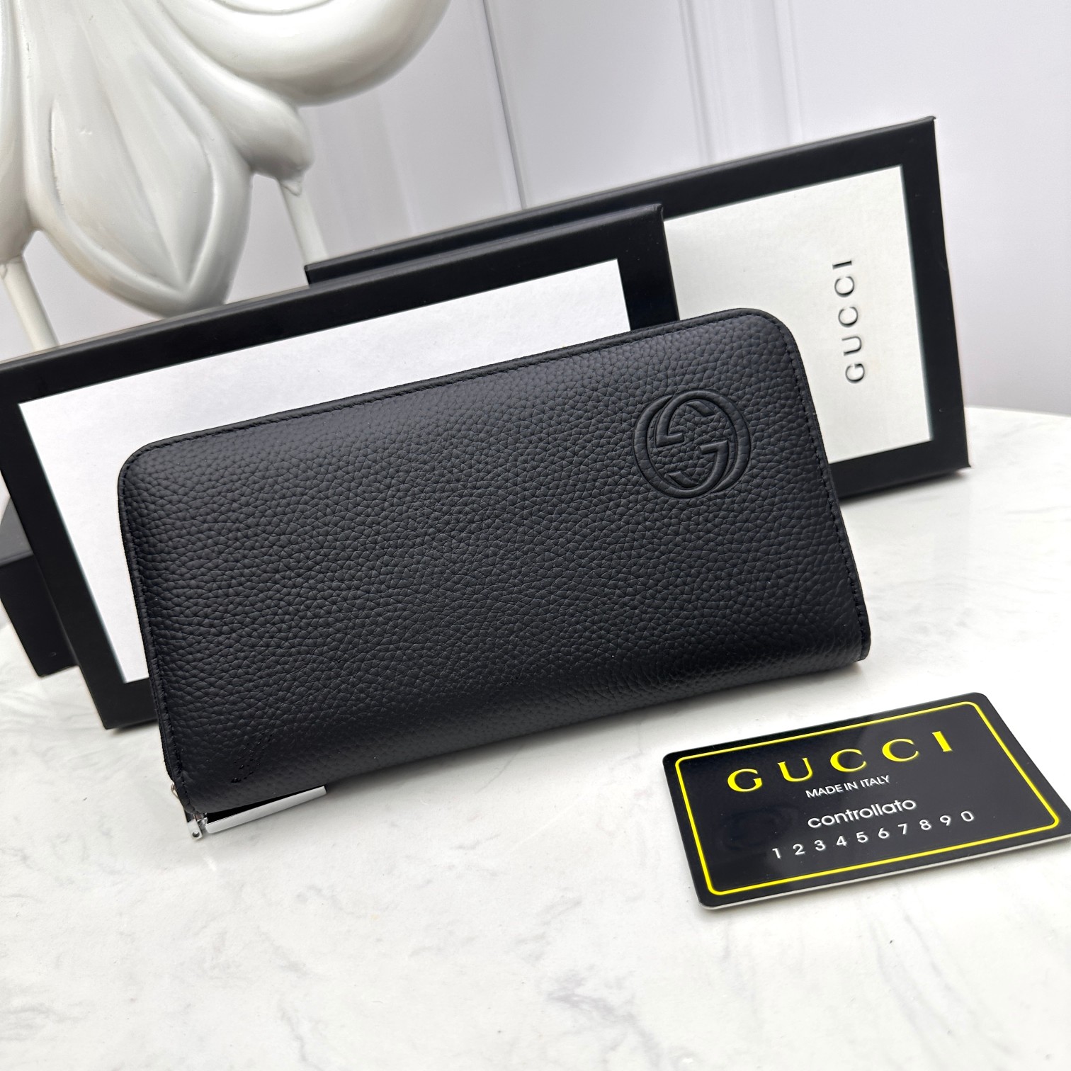 [TOP] GUCCI Men's Wallet - Black