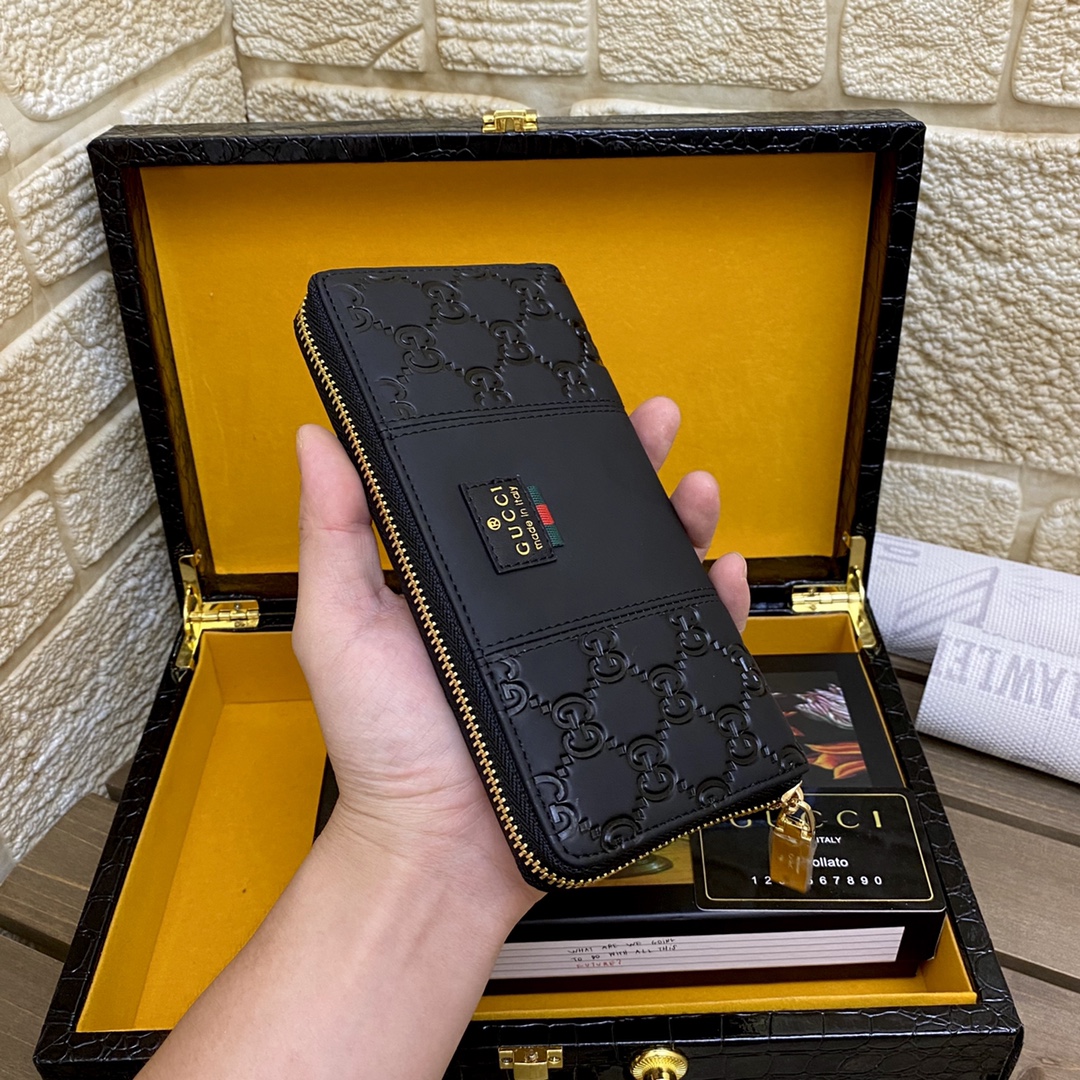 [TOP] GUCCI Men's Wallet - Black