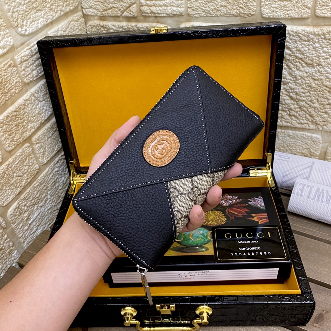 [TOP] GUCCI Men's Wallet - Black