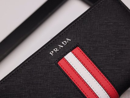 [TOP] PRADA Men's Wallet - Black