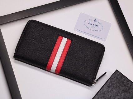 [TOP] PRADA Men's Wallet - Black