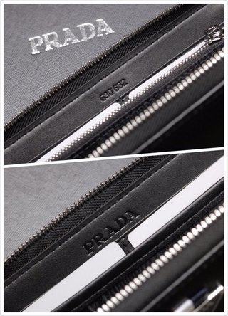[TOP] PRADA Men's Wallet - Black