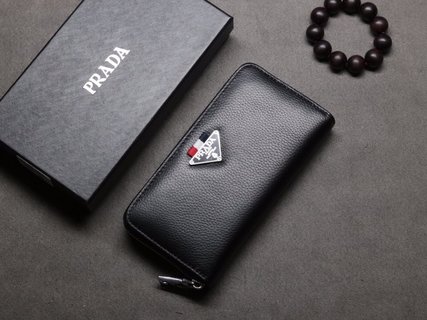 [TOP] PRADA Men's Wallet - Black