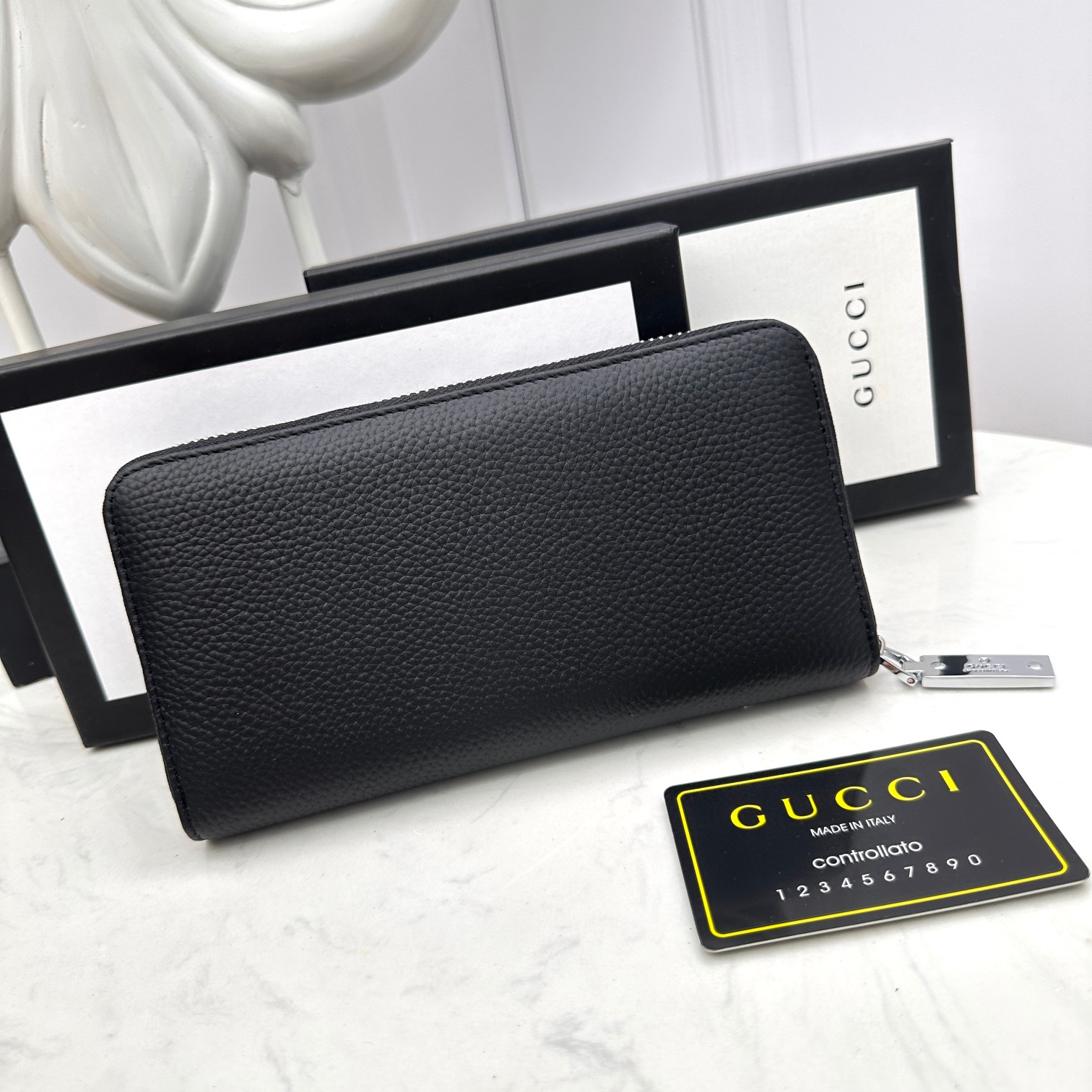 [TOP] GUCCI Men's Wallet - Black