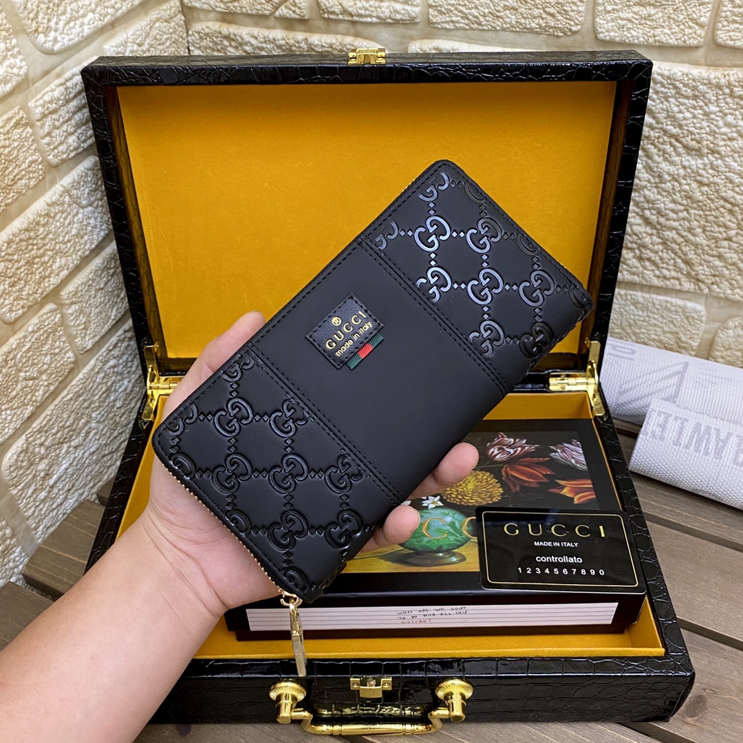 [TOP] GUCCI Men's Wallet - Black