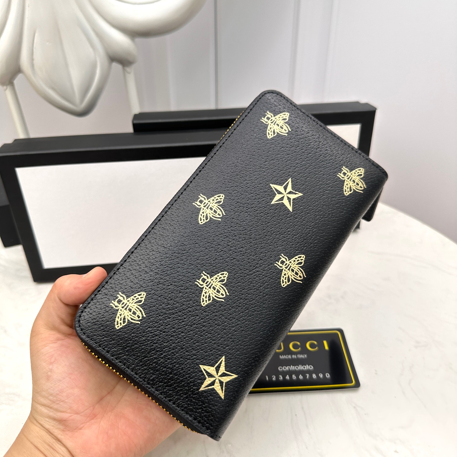[TOP] GUCCI Men's Wallet - Black