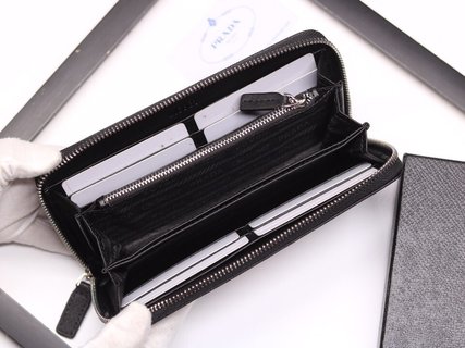 [TOP] PRADA Men's Wallet - Black