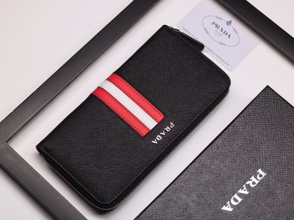 [TOP] PRADA Men's Wallet - Black