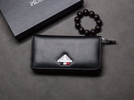 [TOP] PRADA Men's Wallet - Black