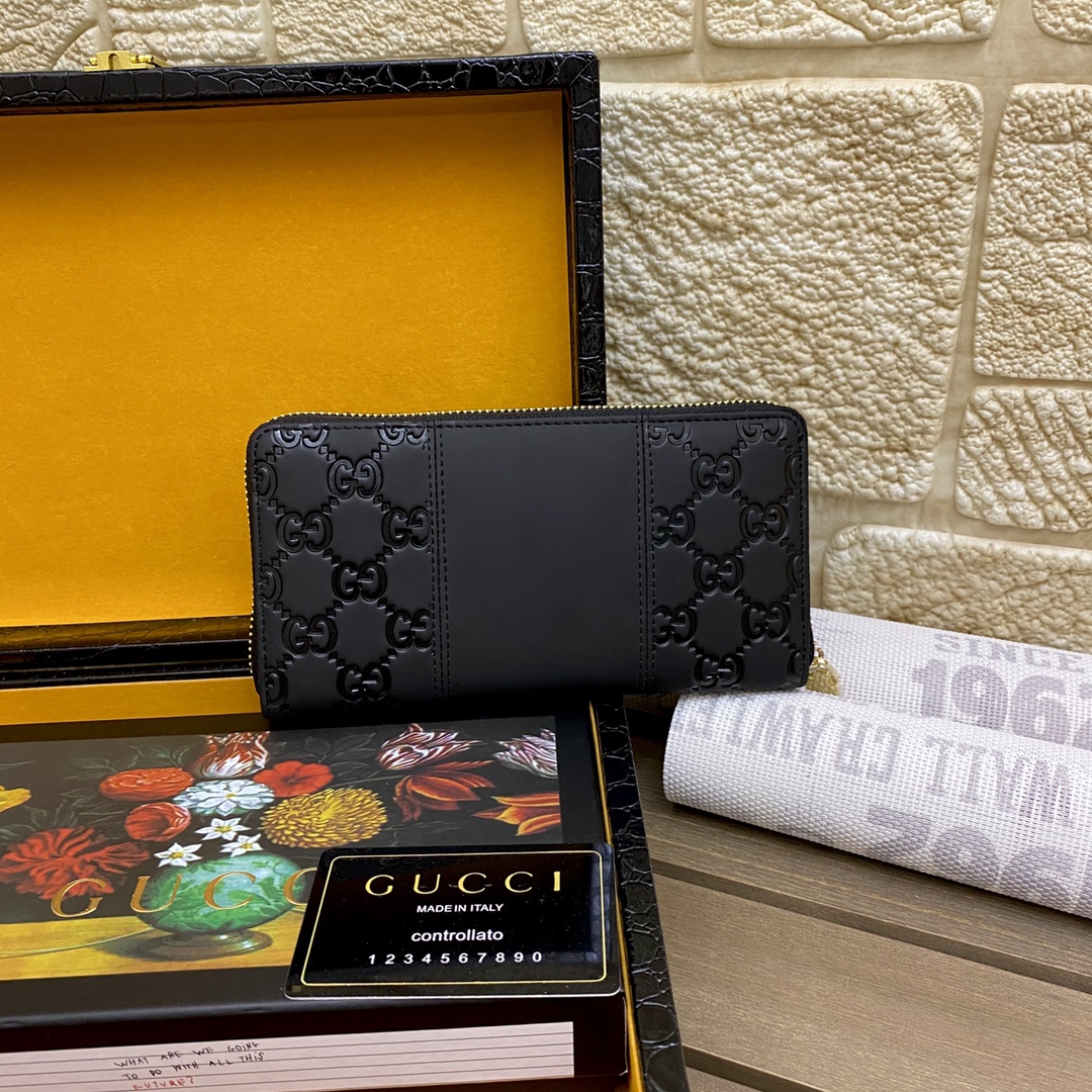 [TOP] GUCCI Men's Wallet - Black