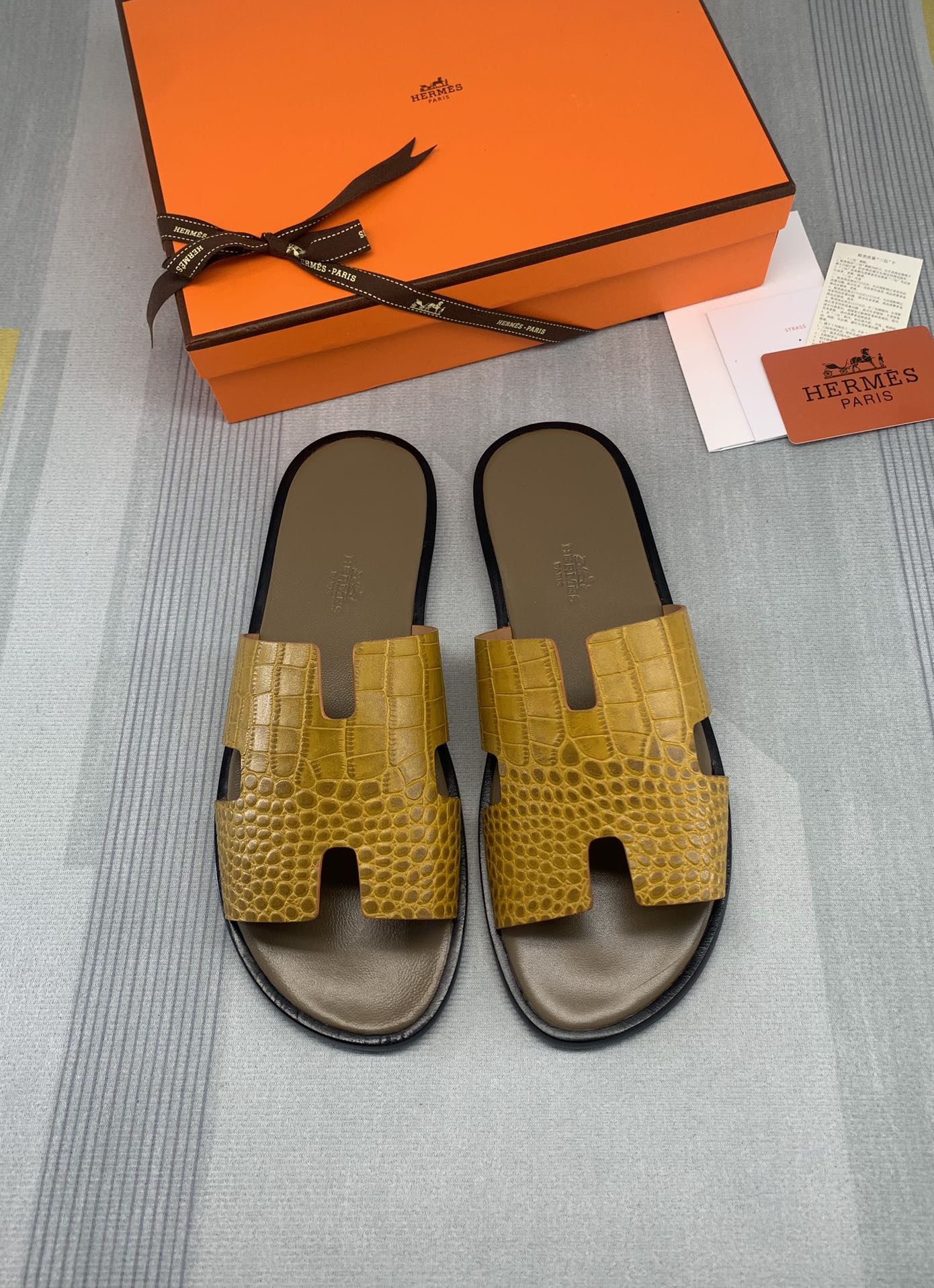 [TOP] HERMES Men's Slippers - 21 Colors