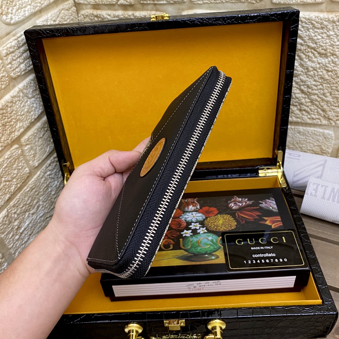 [TOP] GUCCI Men's Wallet - Black