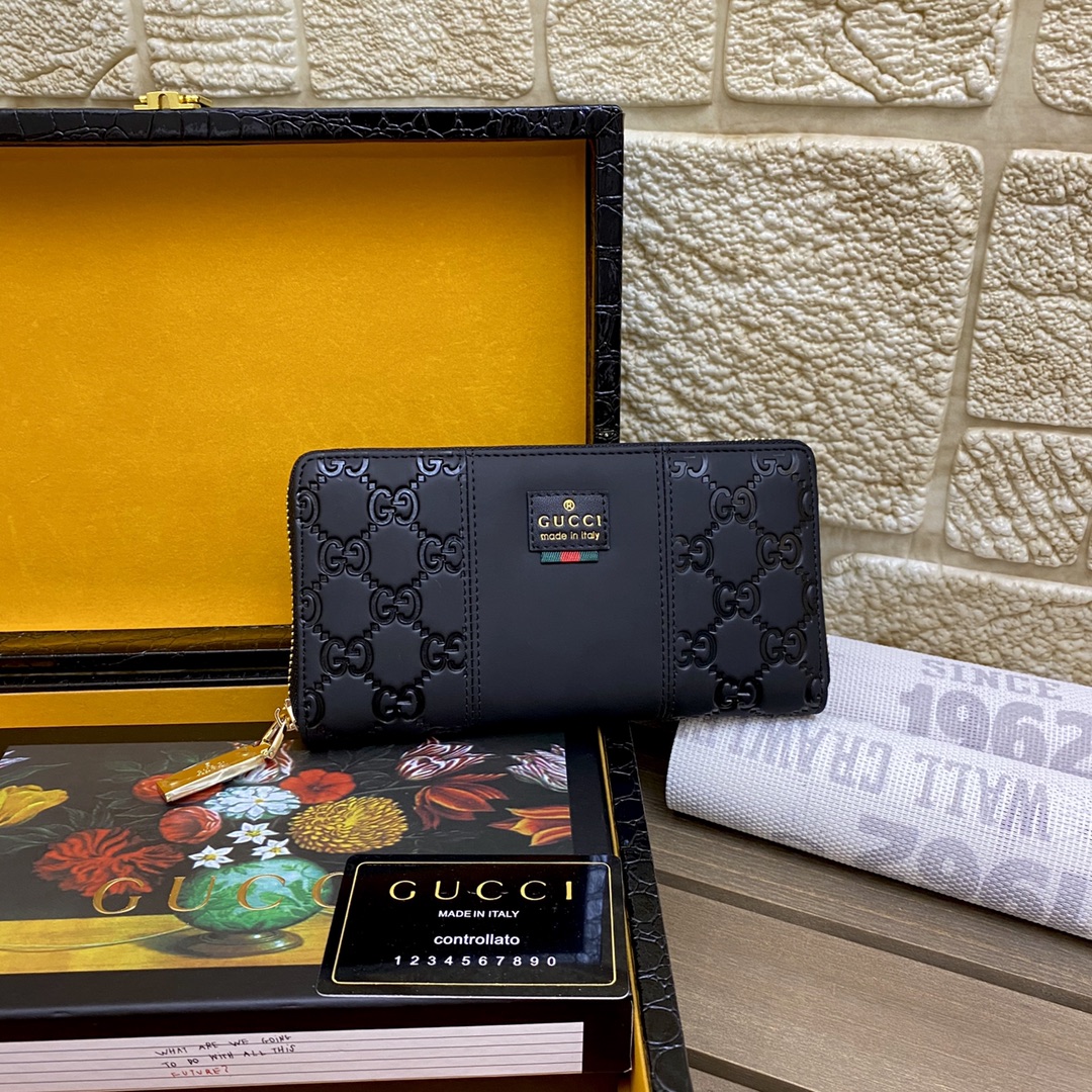 [TOP] GUCCI Men's Wallet - Black