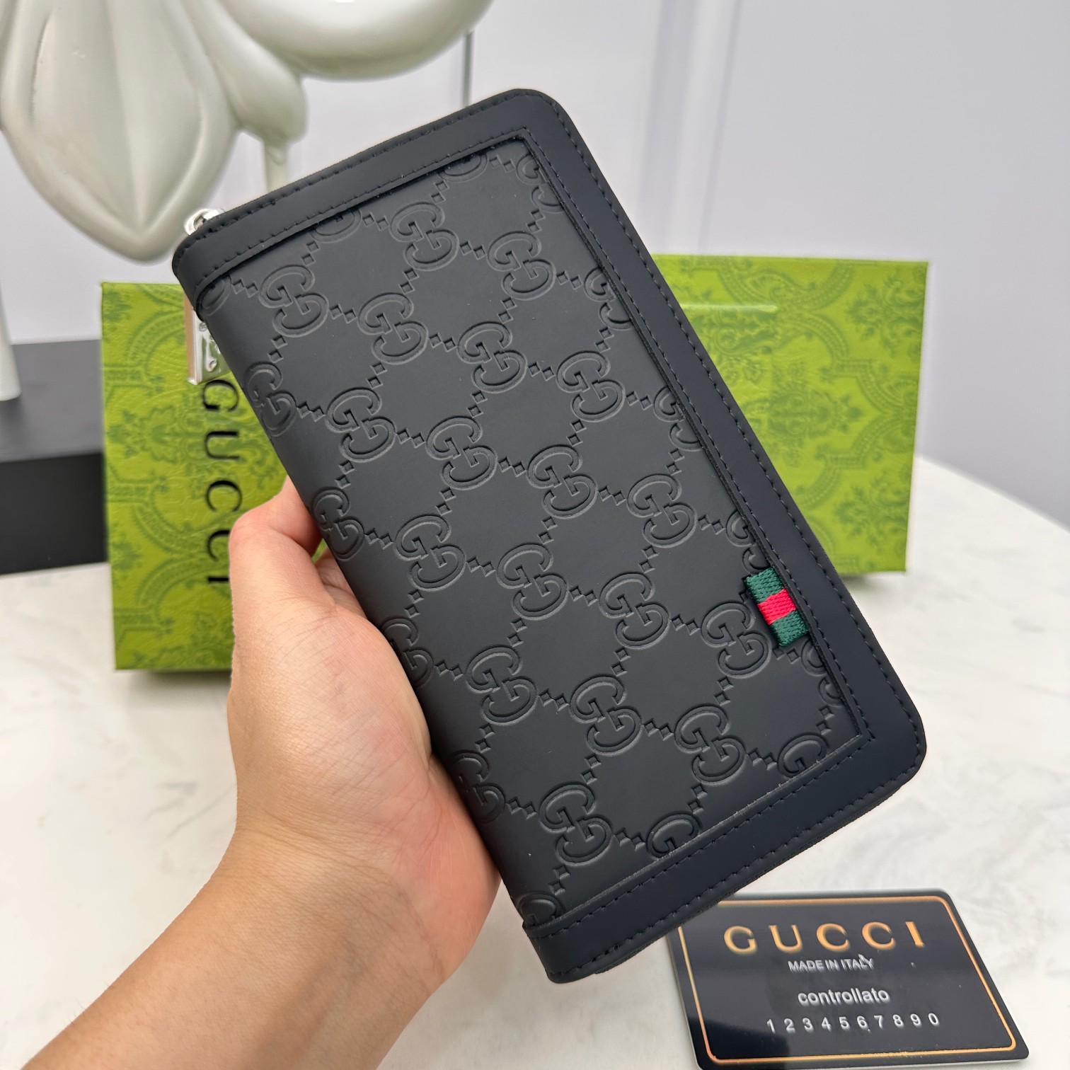 [TOP] GUCCI Men's Wallet - Black