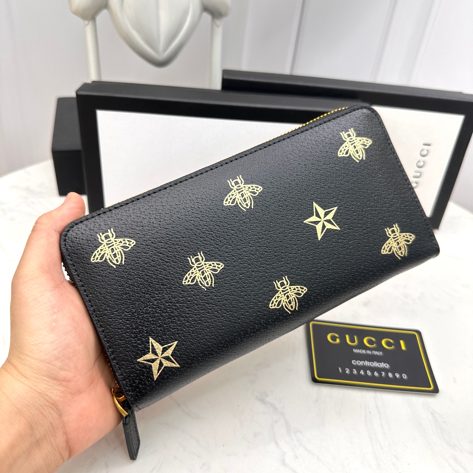 [TOP] GUCCI Men's Wallet - Black