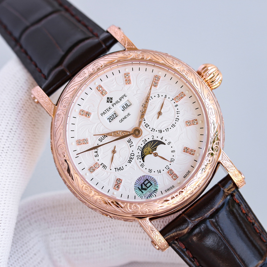 [TOP] Patek Philippe Men's 42mm Watch - 4 Colors