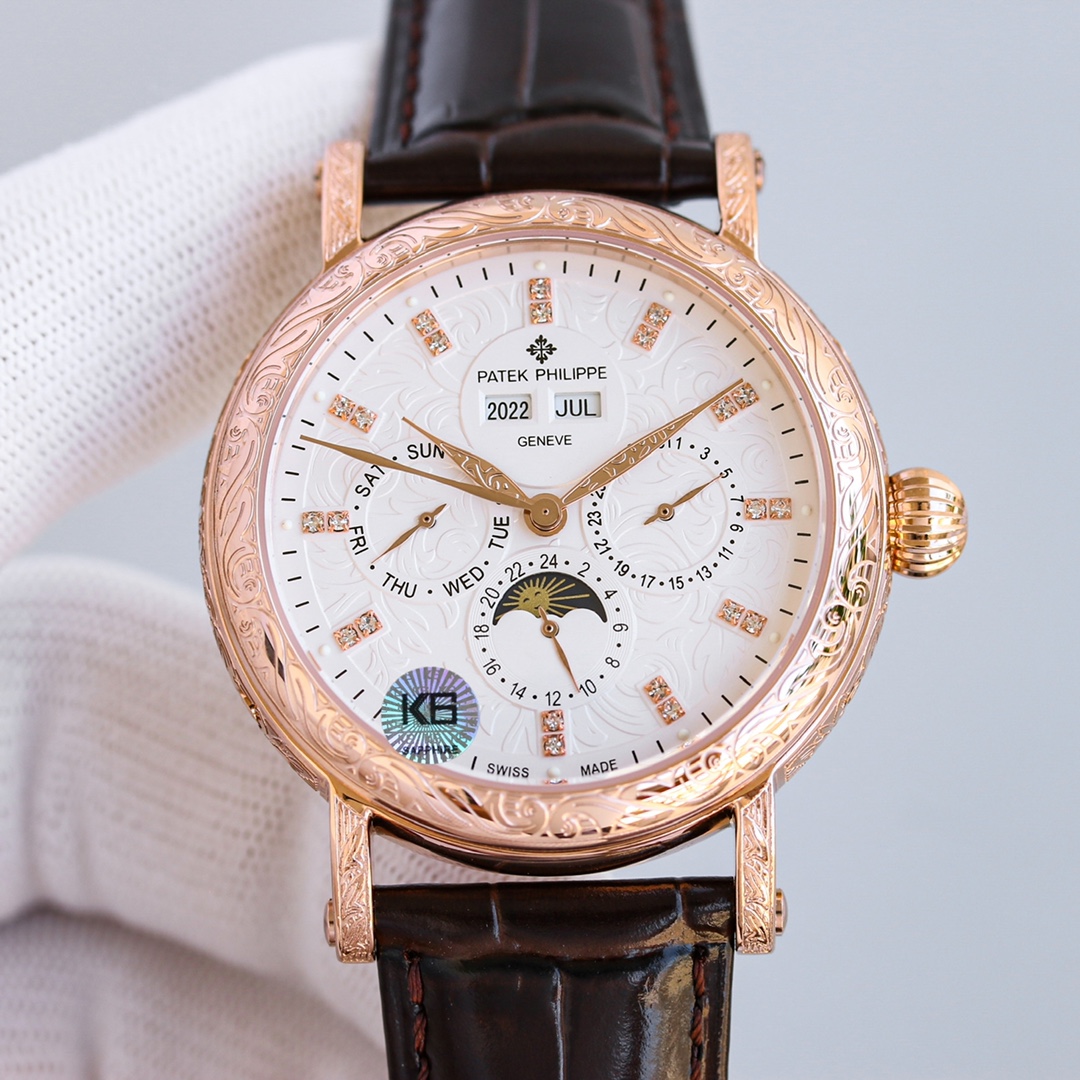 [TOP] Patek Philippe Men's 42mm Watch - 4 Colors