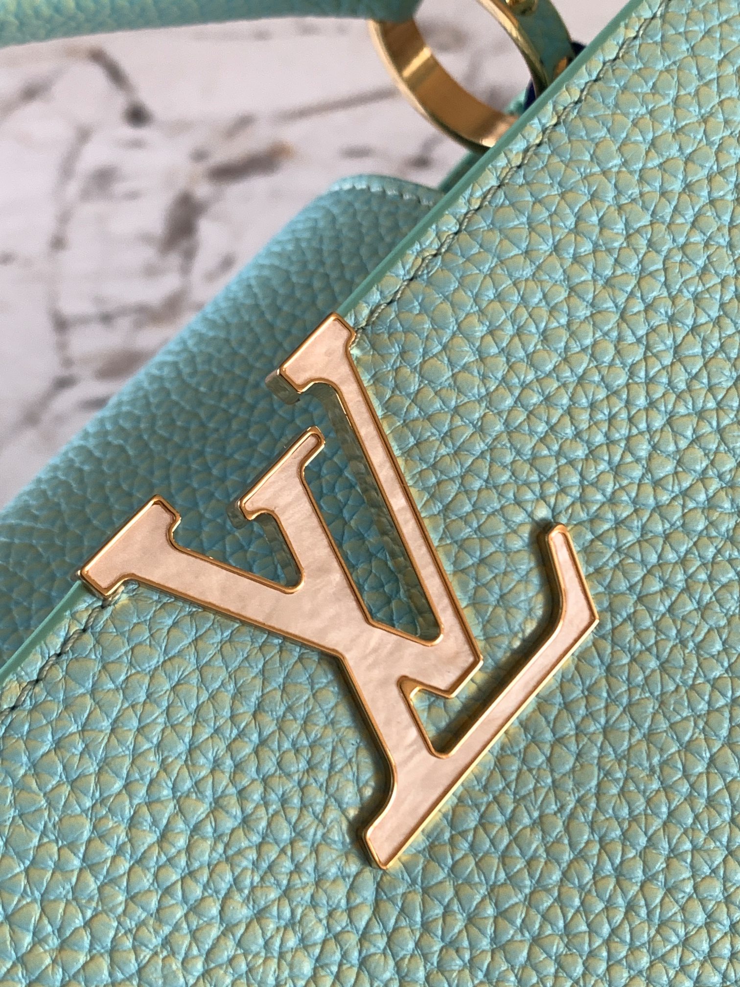 [TOP] Louis Vuitton LV Capucines Bag MINI/BB - Blue