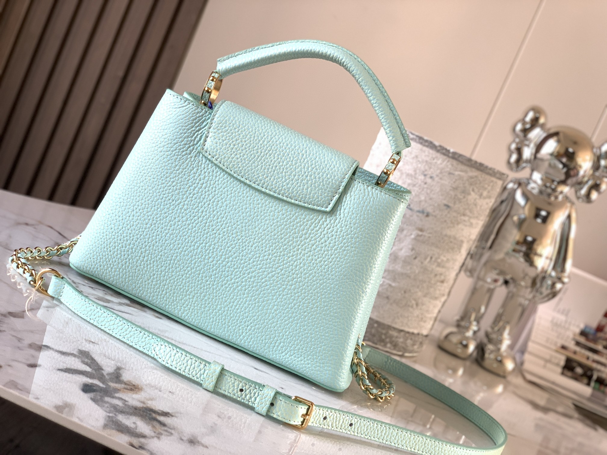 [TOP] Louis Vuitton LV Capucines Bag MINI/BB - Blue