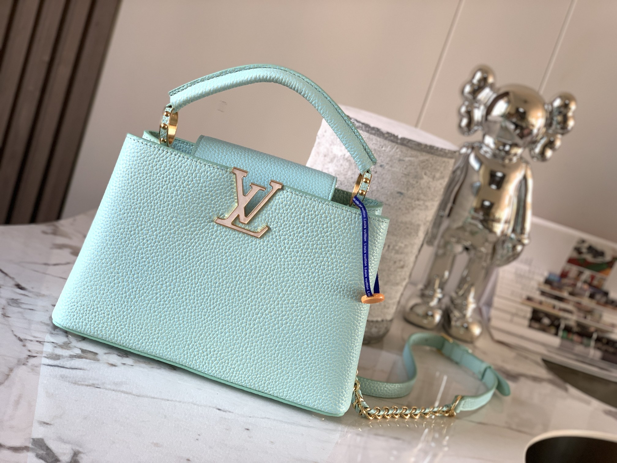 [TOP] Louis Vuitton LV Capucines Bag MINI/BB - Blue