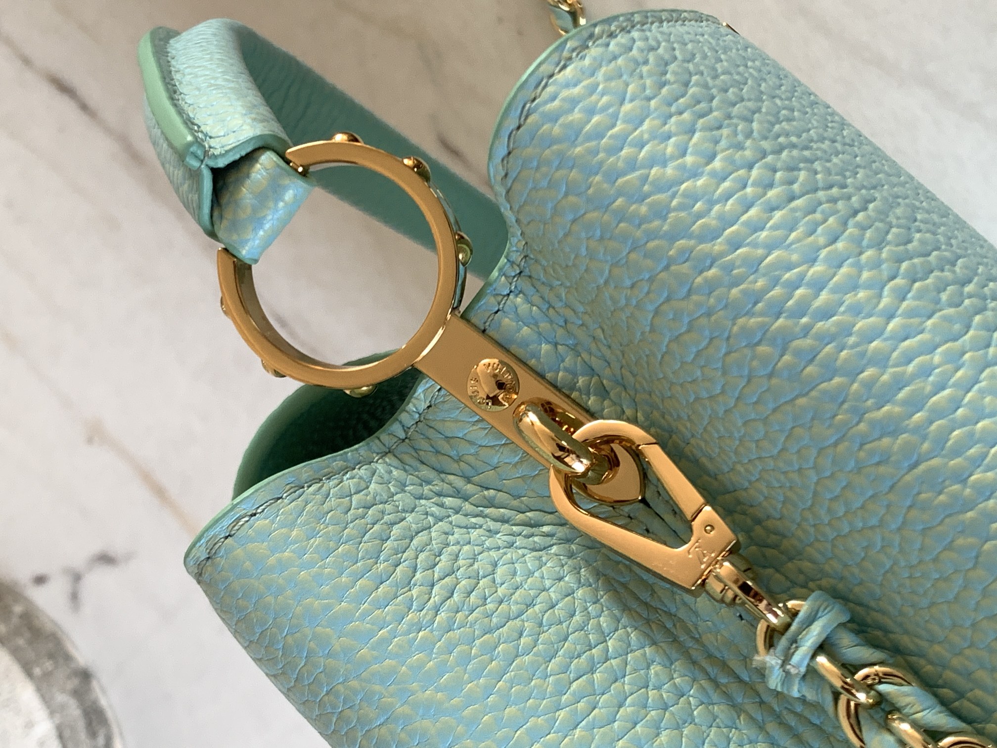 [TOP] Louis Vuitton LV Capucines Bag MINI/BB - Blue