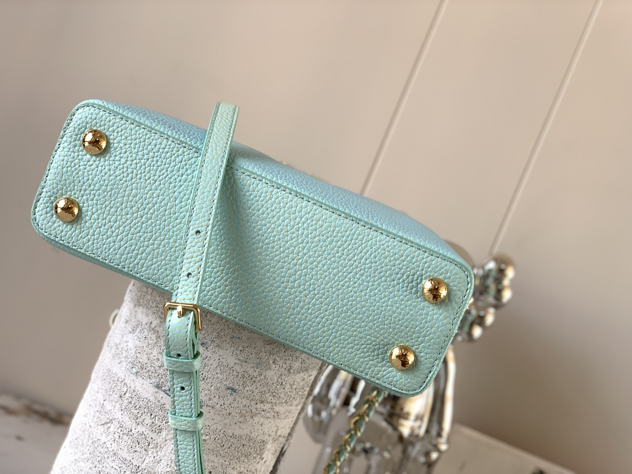 [TOP] Louis Vuitton LV Capucines Bag MINI/BB - Blue