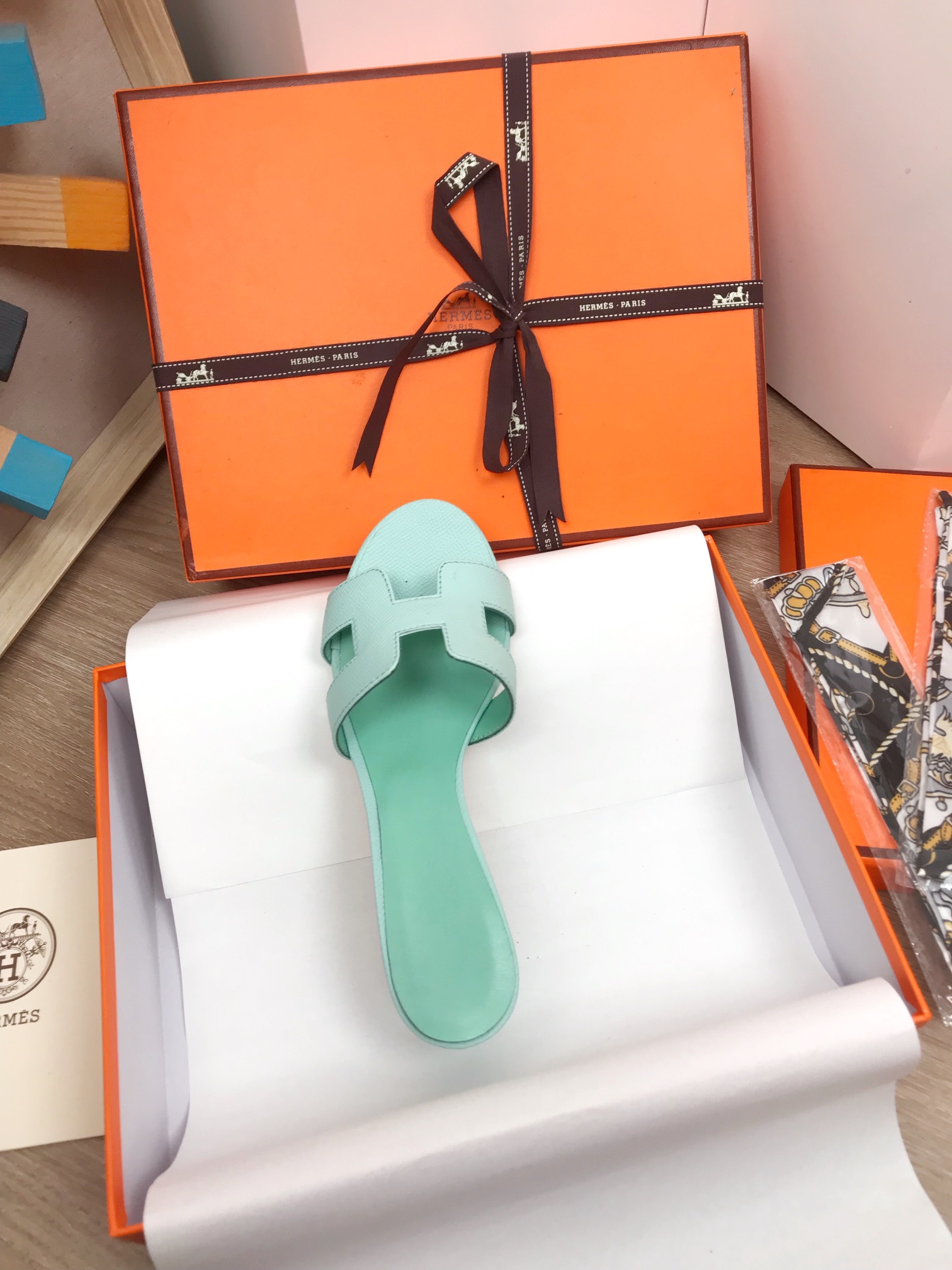 [TOP] HERMES Chunky Heel Slippers - 16 Color