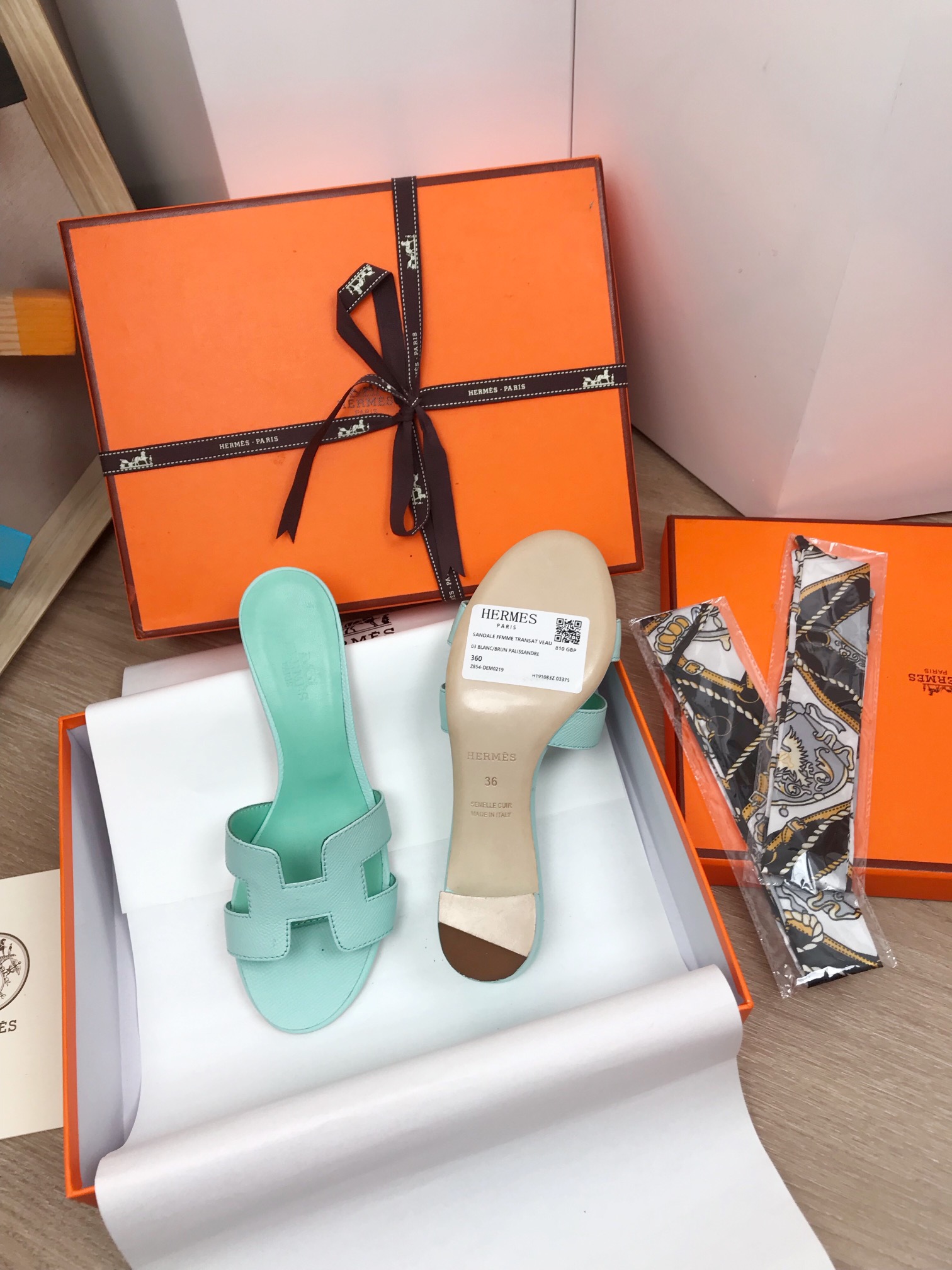 [TOP] HERMES Chunky Heel Slippers - 16 Color