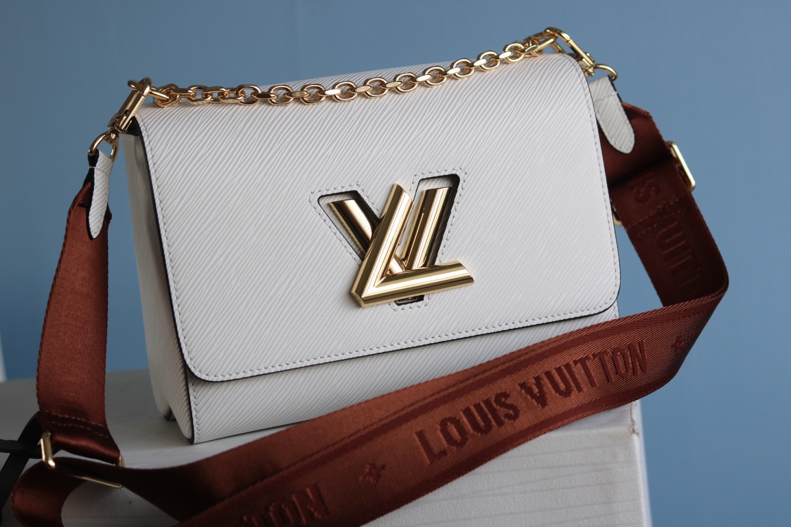 [TOP] Louis Vuitton LV Twist MM Bag 23 x 18 x 8 cm- 2 Colors