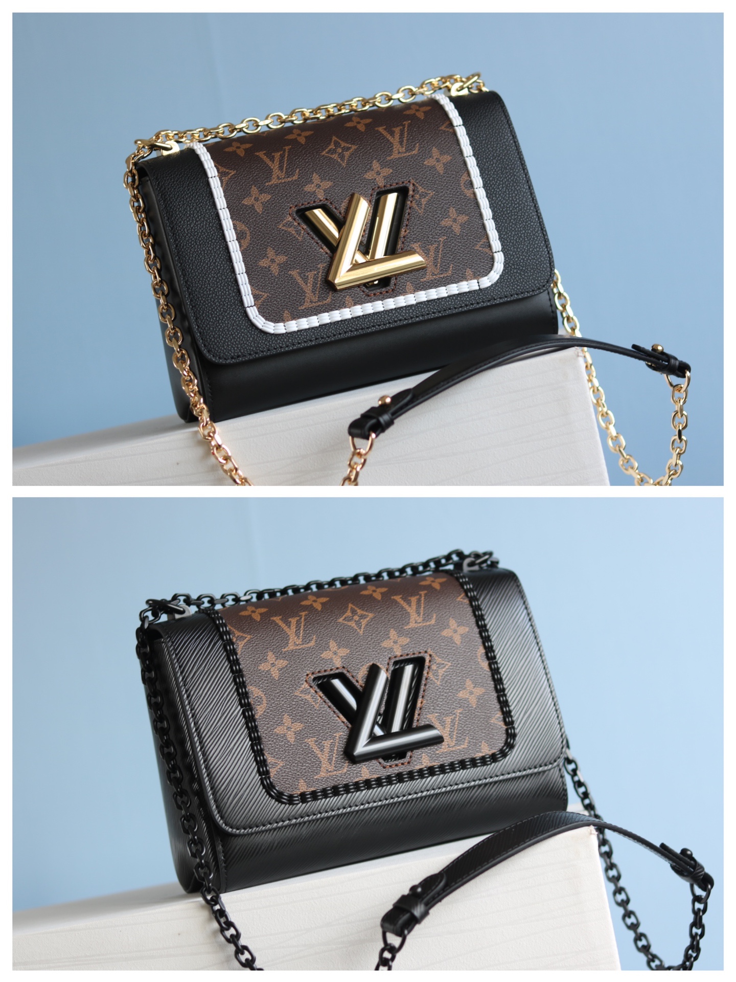 [TOP] Louis Vuitton LV  Twist MM Bag 23 x 18 x 8 cm- 2 Colors