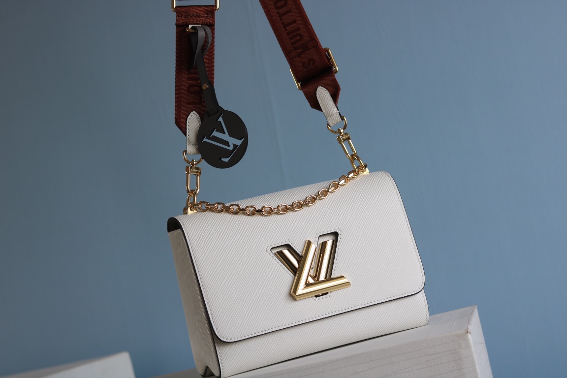 [TOP] Louis Vuitton LV Twist MM Bag 23 x 18 x 8 cm- 2 Colors