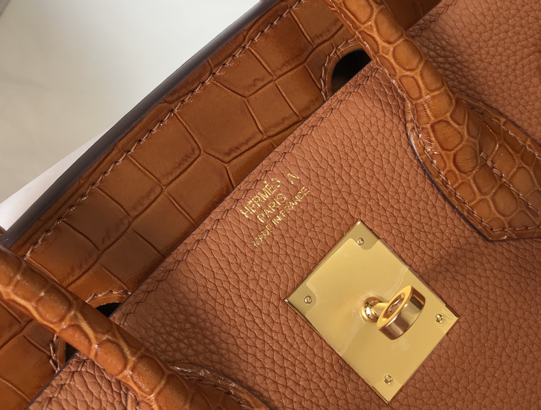 [TOP] HERMES Touch Birkin Leather 25/30 cm - Brown & GHW