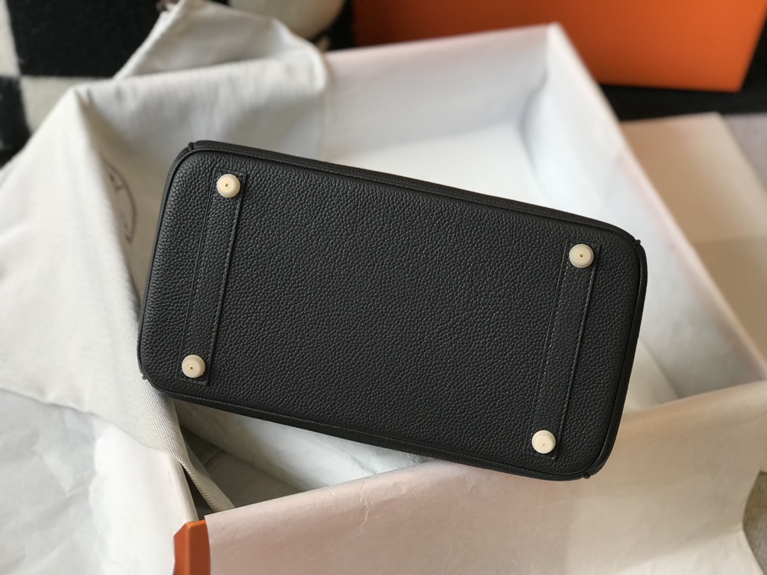 [TOP] HERMES Touch Birkin Leather 25/30 cm - Black & GHW/SHW