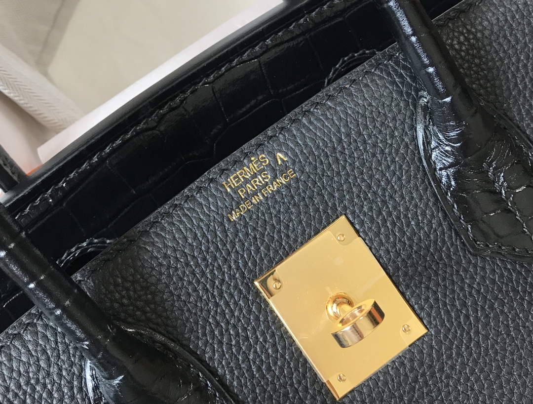 [TOP] HERMES Touch Birkin Leather 25/30 cm - Black & GHW/SHW