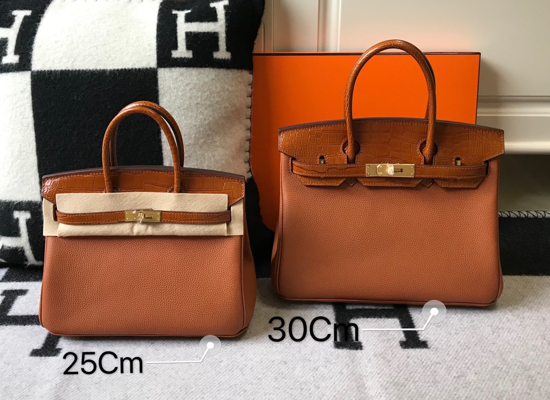[TOP] HERMES Touch Birkin Leather 25/30 cm - Brown & GHW