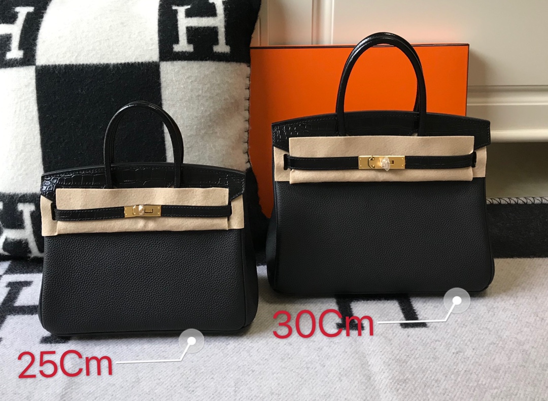 [TOP] HERMES Touch Birkin Leather 25/30 cm - Black & GHW/SHW