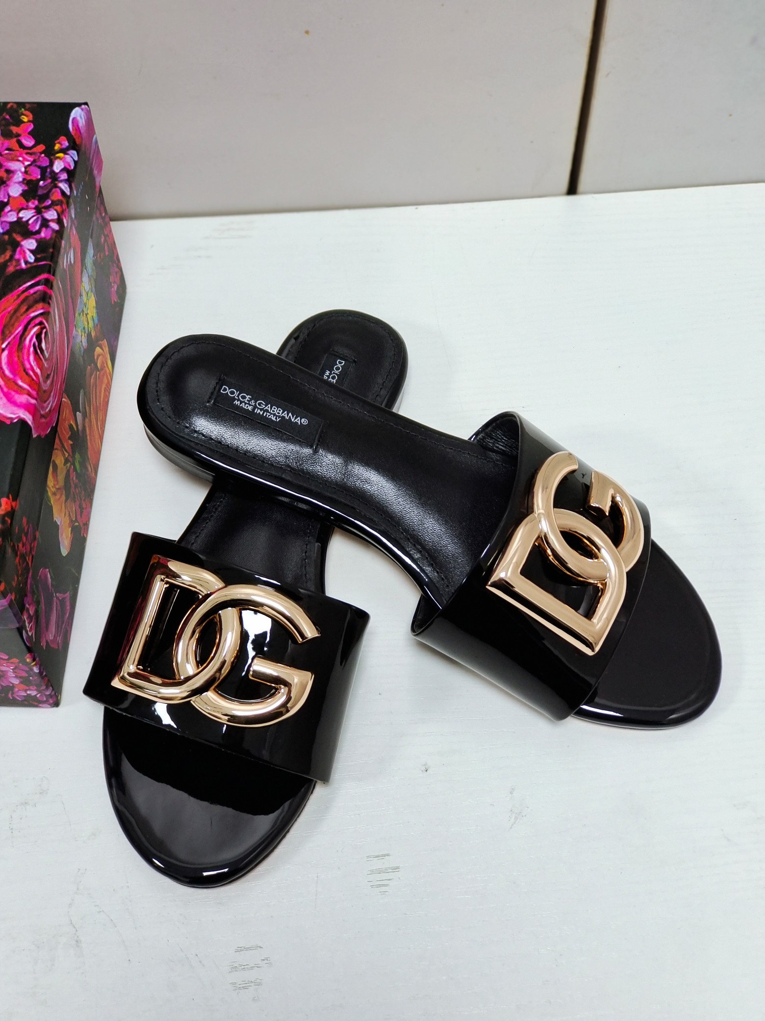 [TOP] Dolce & Gabbana D&G Slides Leather - 5 Color