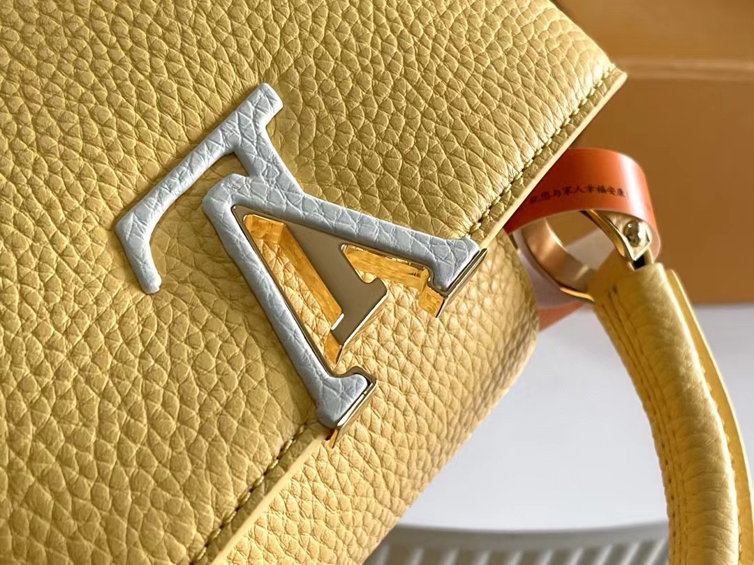 [TOP] Louis Vuitton LV Capucines Bag 3 Sizes - Yellow