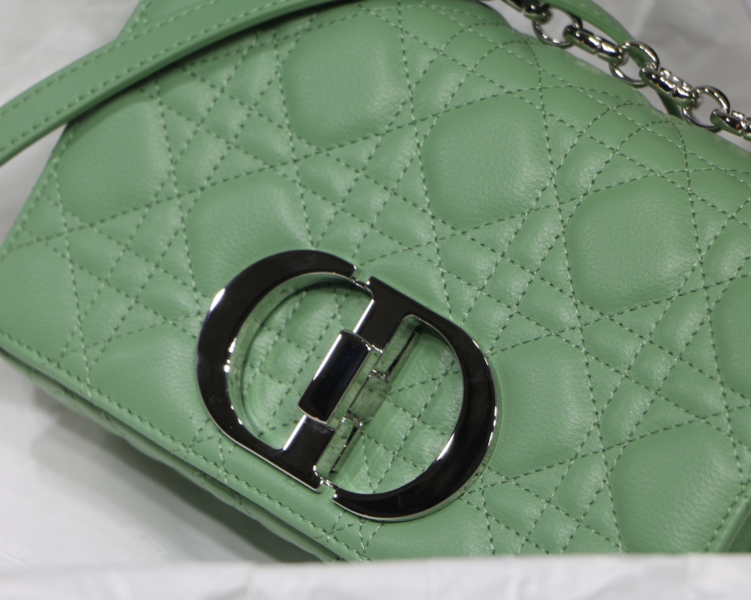 [TOP] Christian Dior Caro Bag  20 x 12 x 7 cm - Green