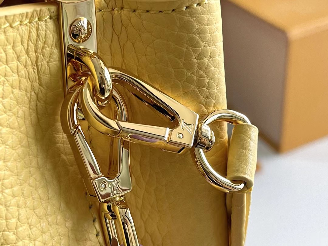 [TOP] Louis Vuitton LV Capucines Bag 3 Sizes - Yellow